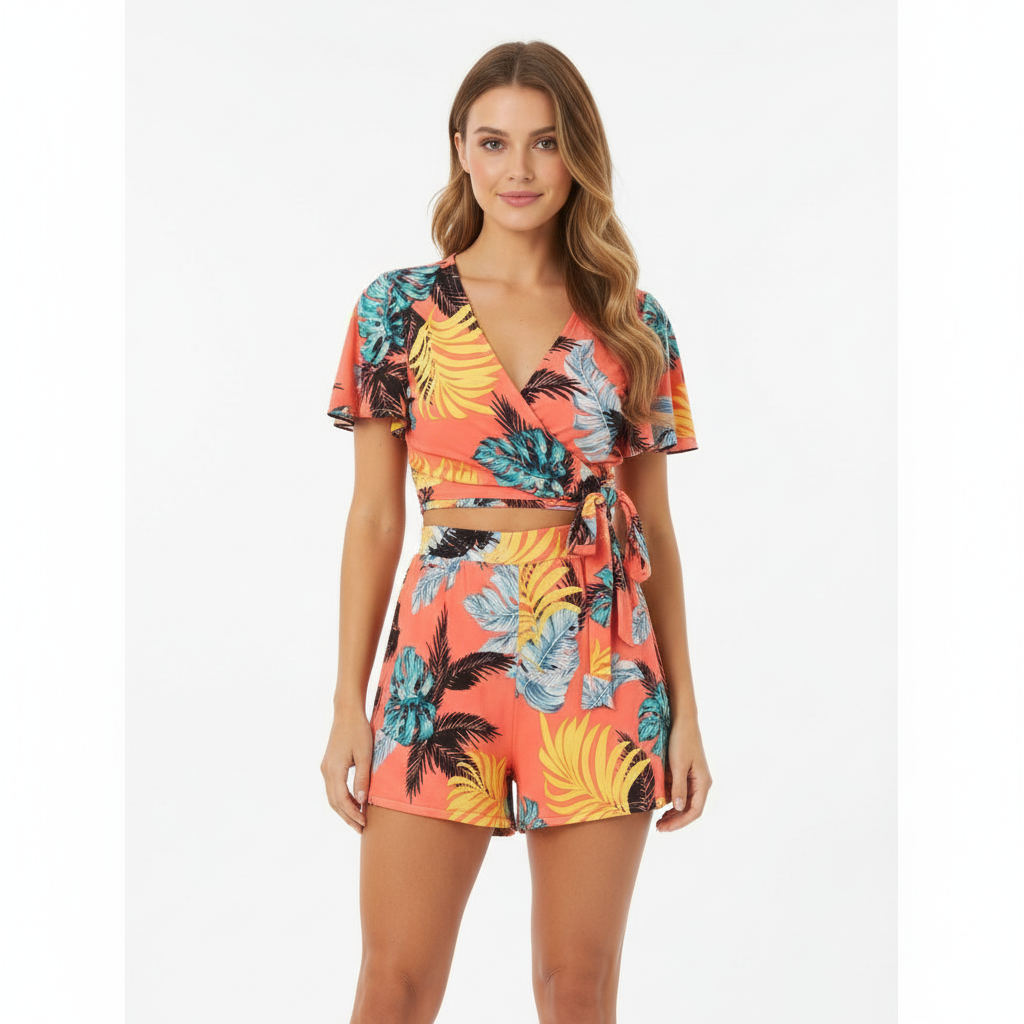 Two pieces set open front